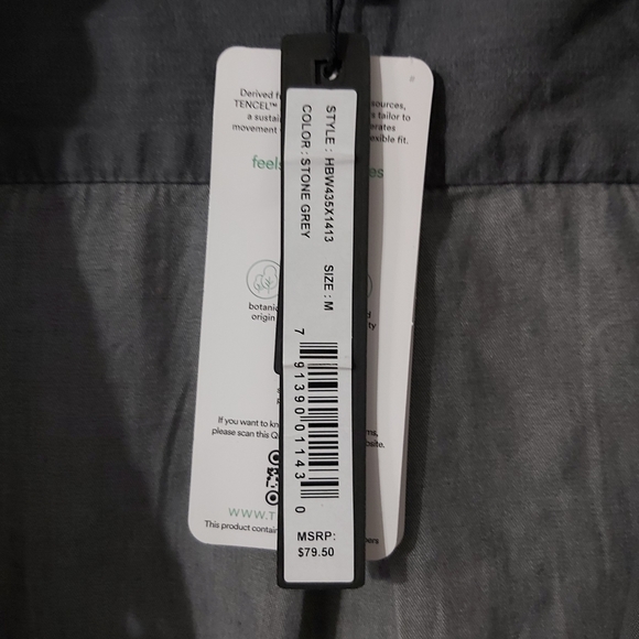 NWOT Tencel Front tie blouse - Picture 3 of 4